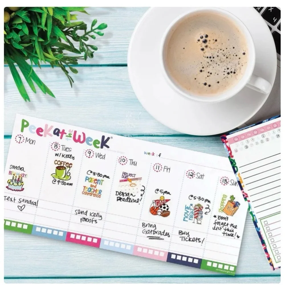 NEW- Peek at the Week, Weekly Planning Pad